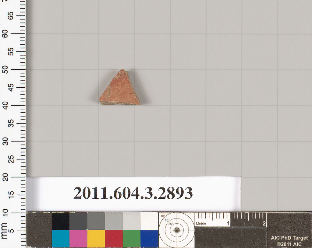 Terracotta fragment of an open shape, Terracotta, Greek, Attic