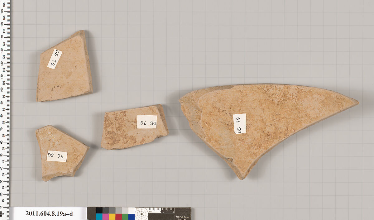 Terracotta fragments of an amphora (jar)?, Terracotta, Etruscan, Etrusco-Corinthian