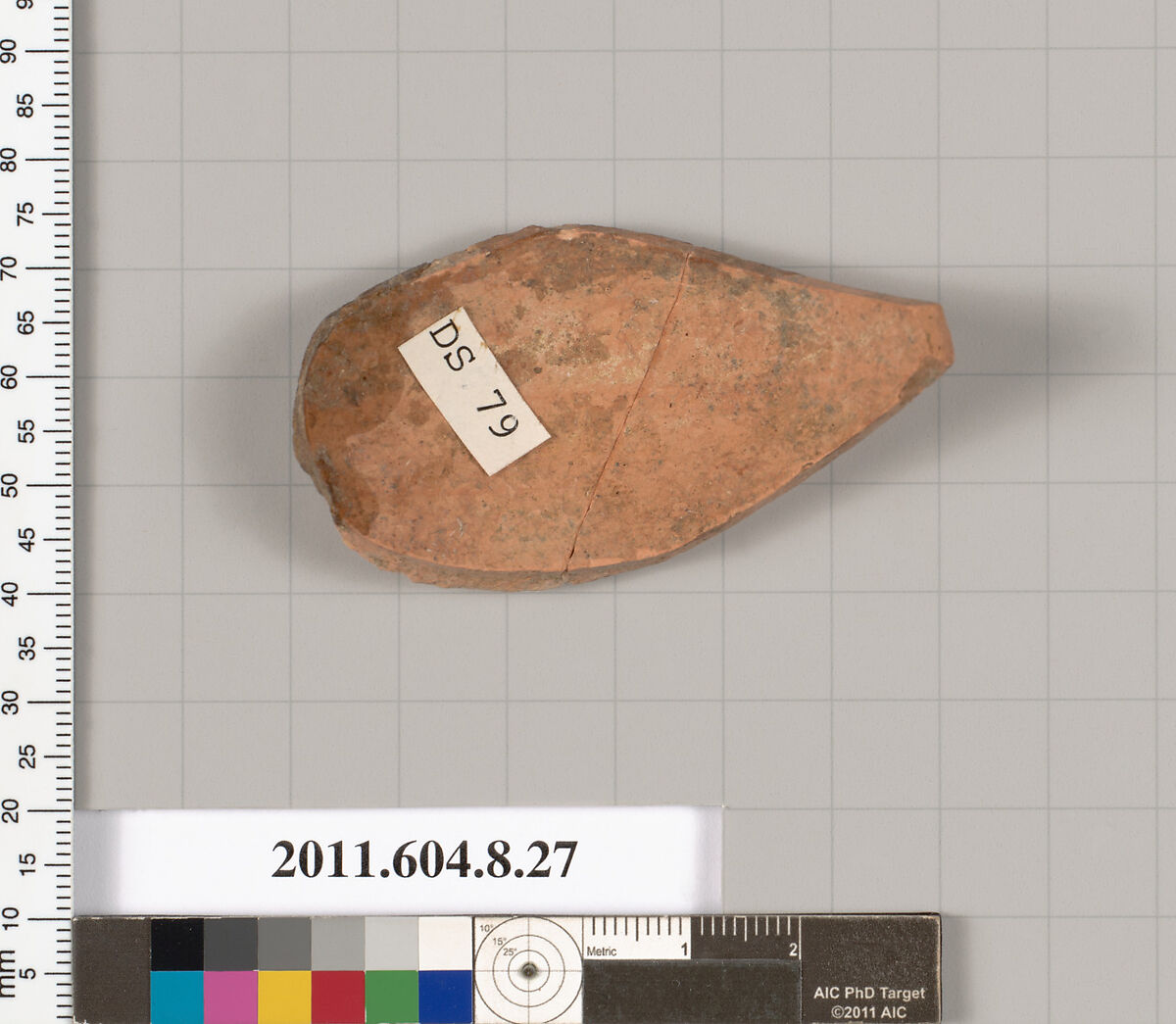 Terracotta fragment of a closed shape, Terracotta, Etruscan, Etrusco-Corinthian