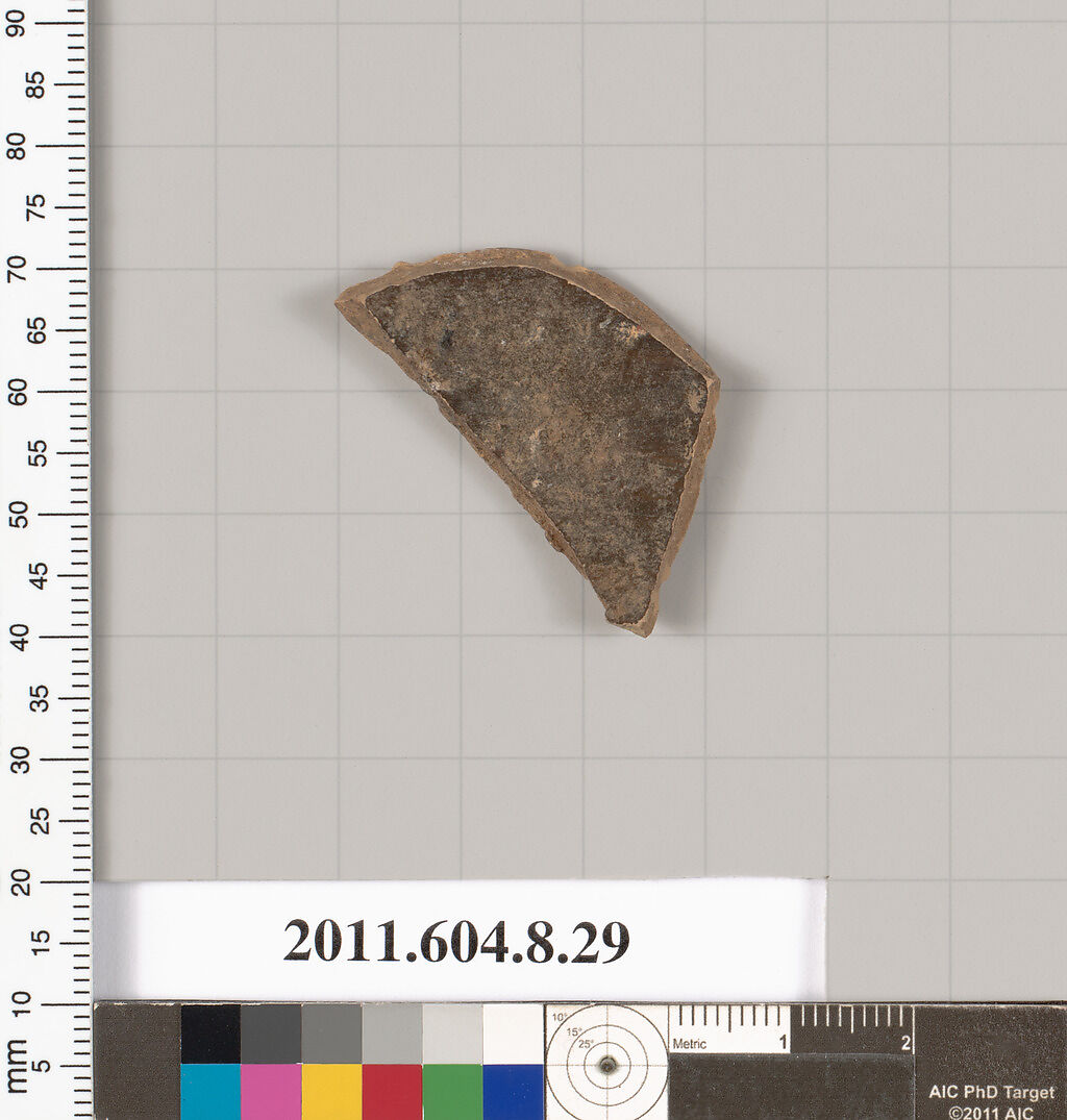 Terracotta fragment of a open shape, Terracotta, Etruscan, Etrusco-Corinthian