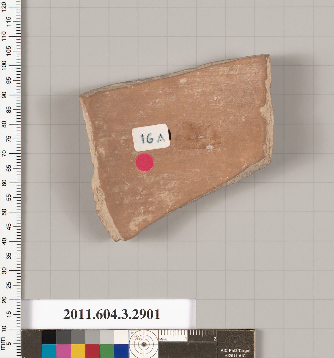 Terracotta fragment of an amphora (jar)?, Terracotta, Greek, Attic