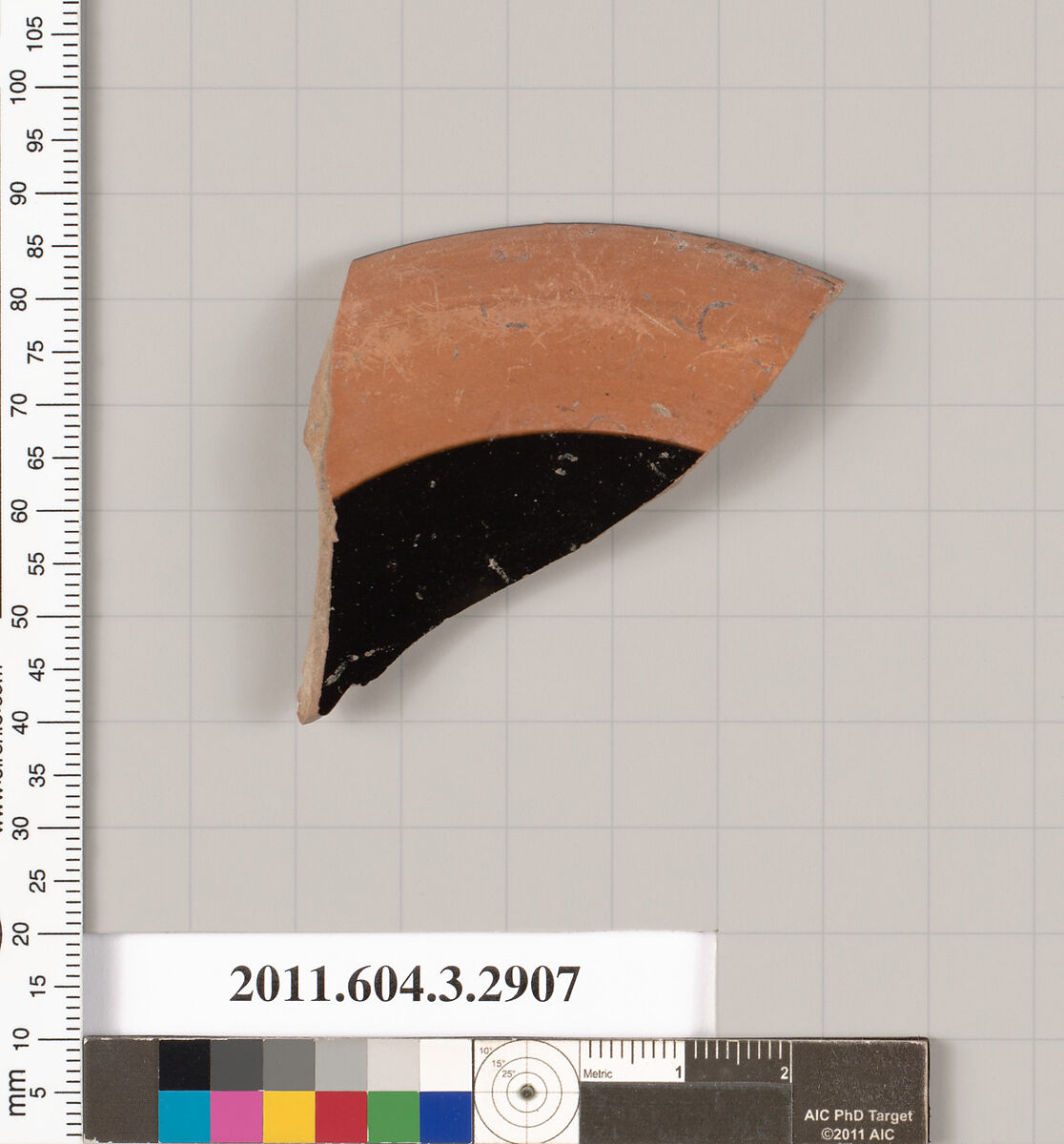 Terracotta fragment of a stemmed dish?, Terracotta, Greek, Attic