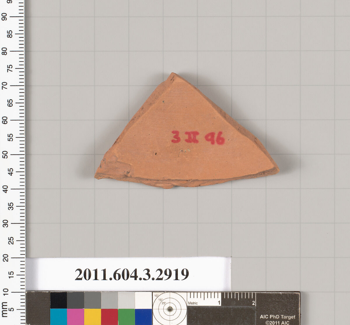 Terracotta fragment of a neck-amphora (jar), Tyrrhenian?, Terracotta, Greek, Attic
