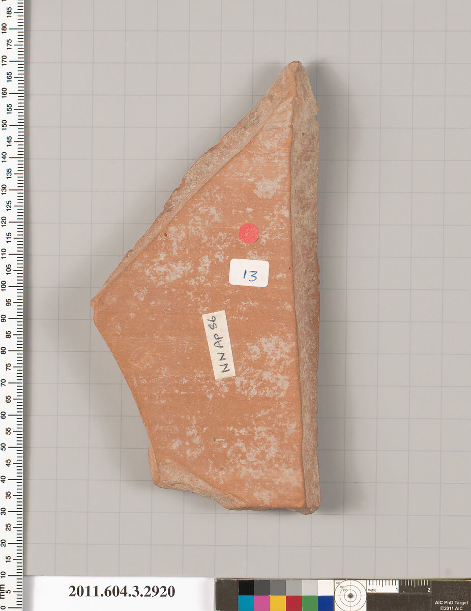 Terracotta fragment of a plaque?, Terracotta, Greek, Attic