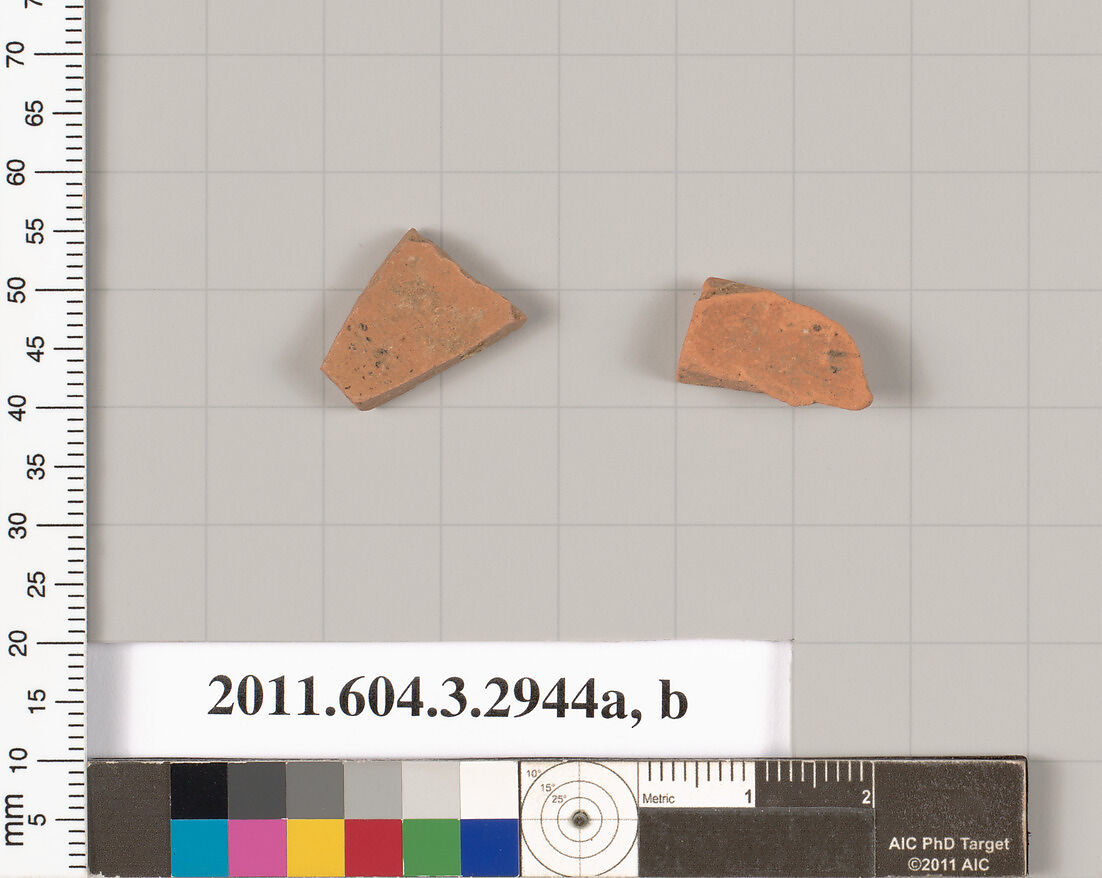 Terracotta fragments of closed shapes, Terracotta, Greek, Attic