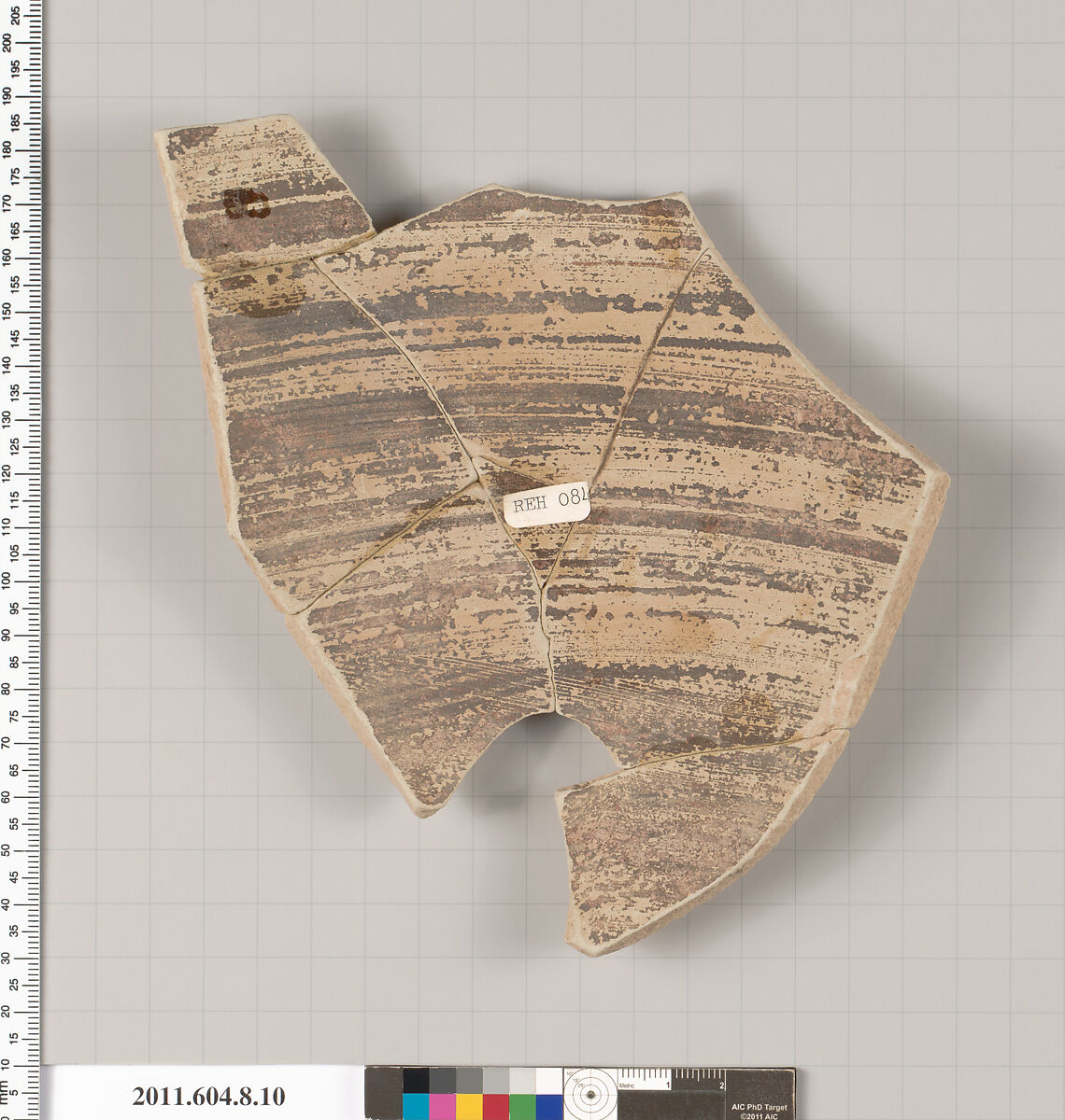 Terracotta fragment of an amphora (jar)?, Terracotta, Greek, Corinthian