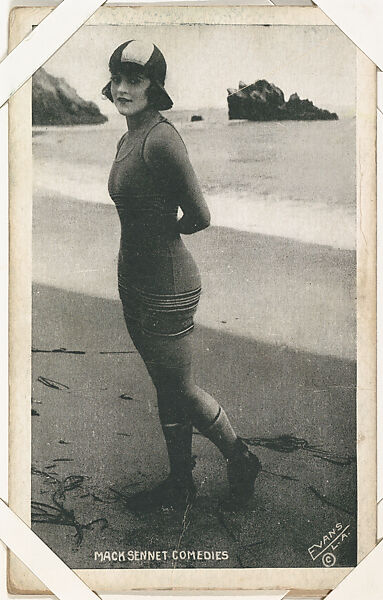 Actress Marie Provost with arms behind back from Mack Sennett Comedies Arcade series (W423), Commercial photolithograph 