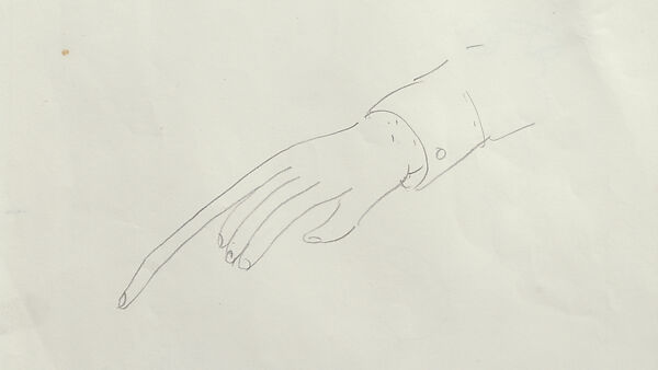 Big Little Finger, William Wegman (American, born 1943), Graphite on paper