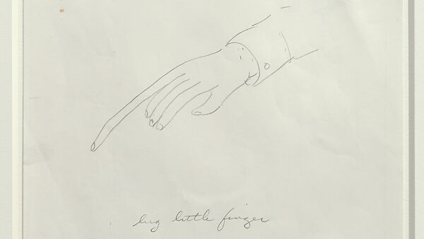 Big Little Finger, William Wegman (American, born 1943), Graphite on paper
