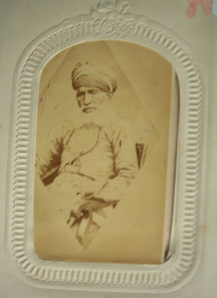 Visiting Card of the Painter Tara, Unknown Photographer, Albumen print, India 