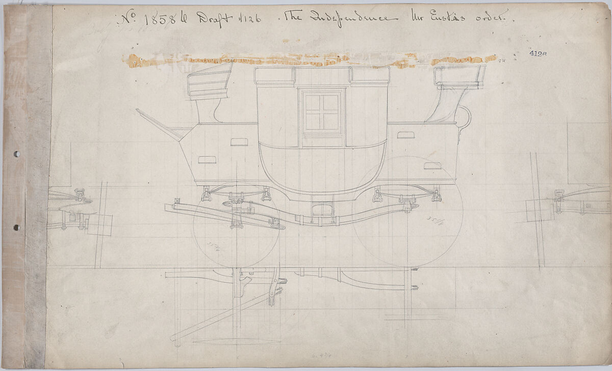 Road Coach #4126, Brewster &amp; Co. (American, New York), Graphite 