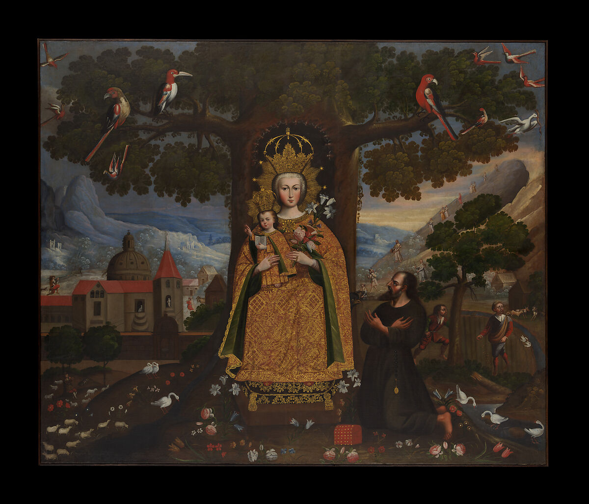 Our Lady of Valvanera, Unknown Cuzco Artist, Peru, second half of 18th Century, Oil and gold on canvas, Peru (Cuzco) 