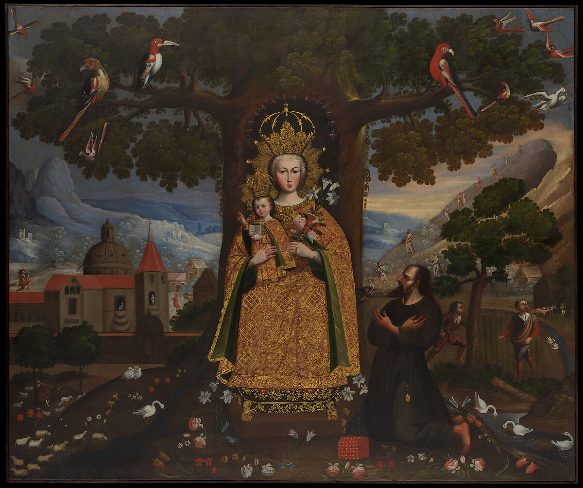 Our Lady of Valvanera, Unknown Cuzco Artist, Peru, second half of 18th Century, Oil and gold on canvas, Peru (Cuzco)