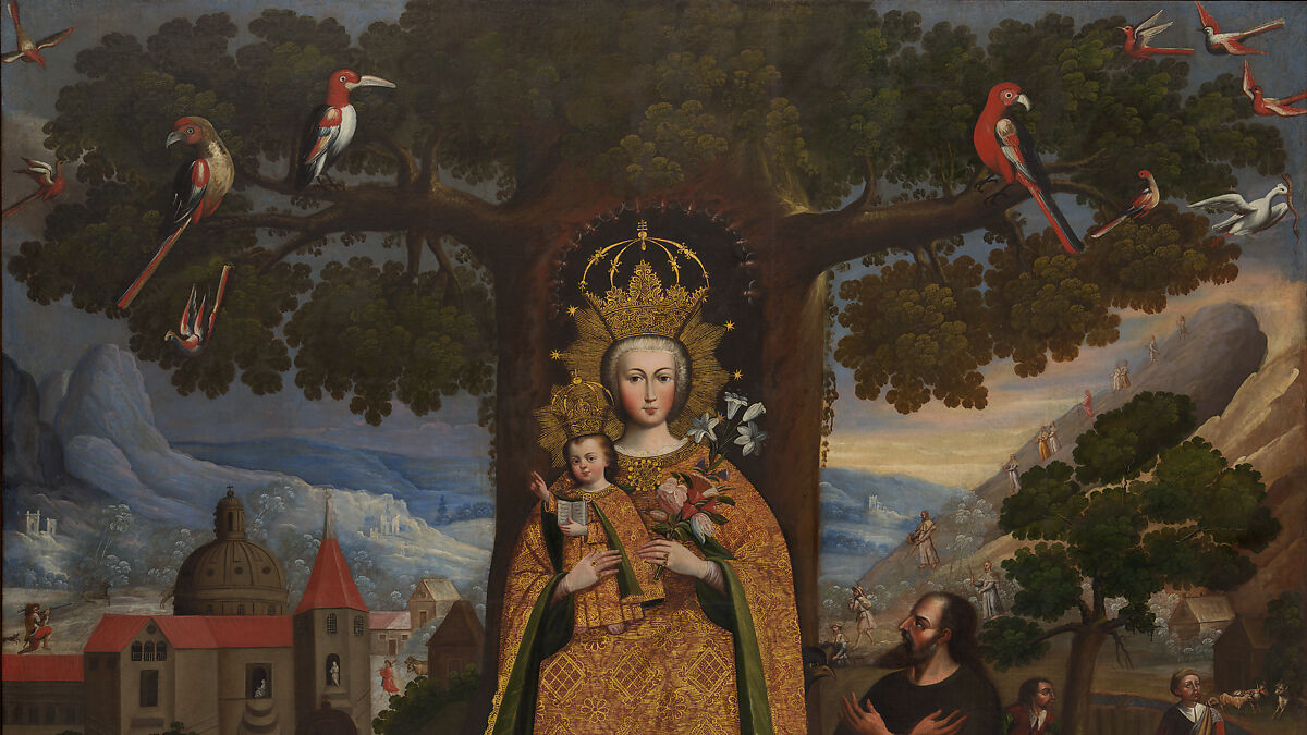 Our Lady of Valvanera, Unknown Cuzco Artist, Peru, second half of 18th Century, Oil and gold on canvas, Peru (Cuzco)