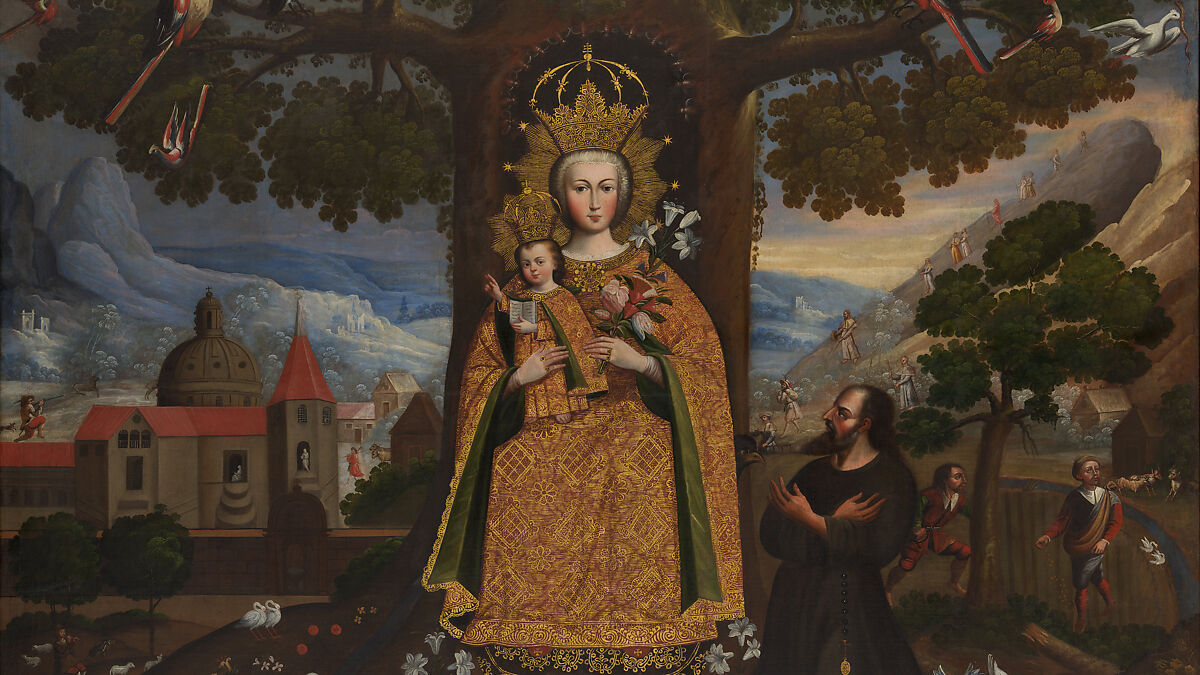 Our Lady of Valvanera, Unknown Cuzco Artist, Peru, second half of 18th Century, Oil and gold on canvas, Peru (Cuzco)