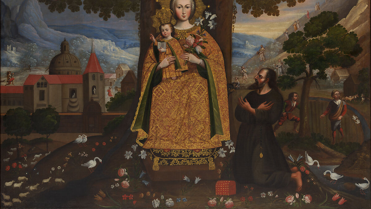 Our Lady of Valvanera, Unknown Cuzco Artist, Peru, second half of 18th Century, Oil and gold on canvas, Peru (Cuzco)