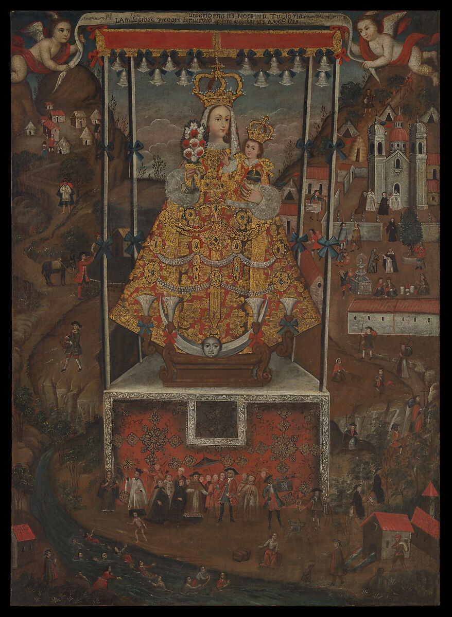 Our Lady of Cocharcas, Unknown artist, Peru (Cuzco), mid-18th century, Oil and gold on canvas, Peru (Cuzco)