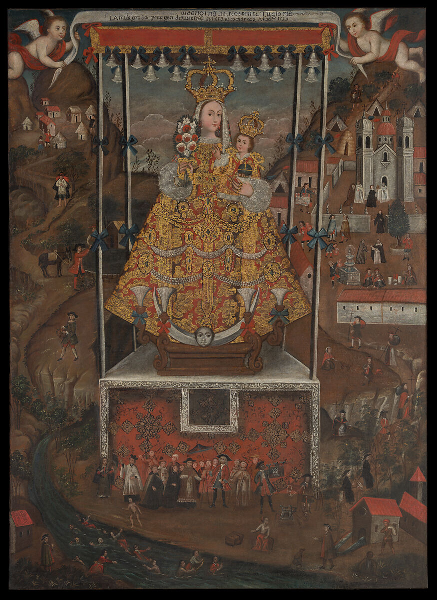 Our Lady of Cocharcas, Unknown artist, Peru (Cuzco), mid-18th century, Oil and gold on canvas, Peru (Cuzco)
