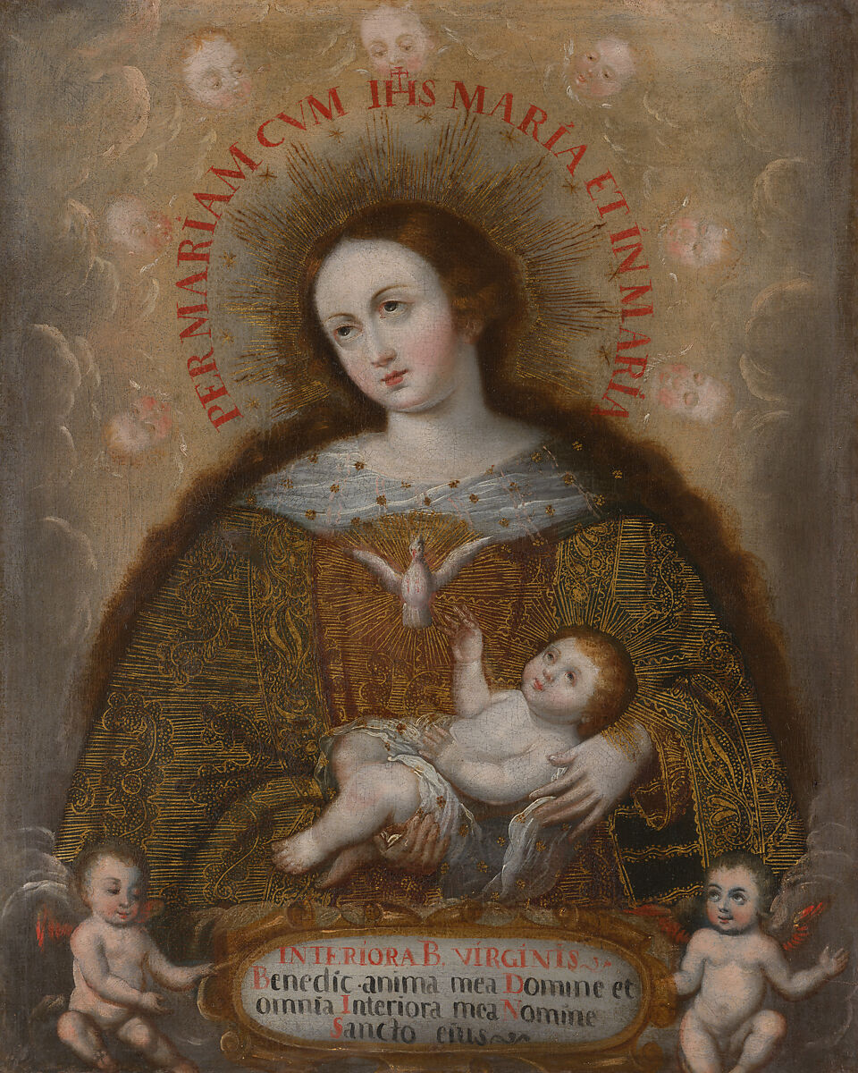 The Soul of the Virgin Mary, Unknown artist, Peru (Cuzco), 18th century, Oil and gold on canvas, Peru (Cuzco)