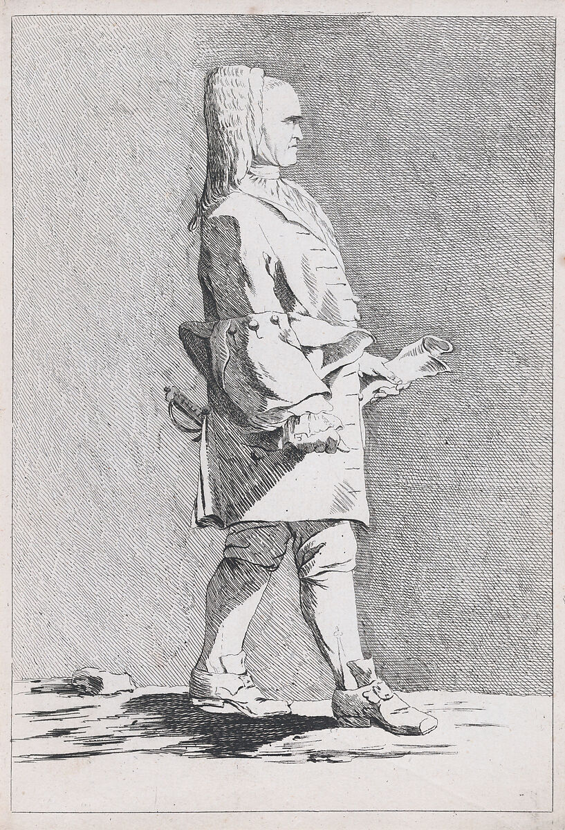 Antoine Deriset, pl. III from "Recueil de caricatures", Ange-Laurent de La Live de Jully (1725–1779), Etching 