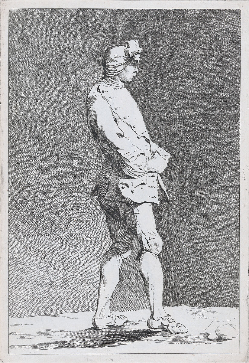 Jacques Saly (?), pl. VI from "Recueil de caricatures", Ange-Laurent de La Live de Jully (1725–1779), Etching 