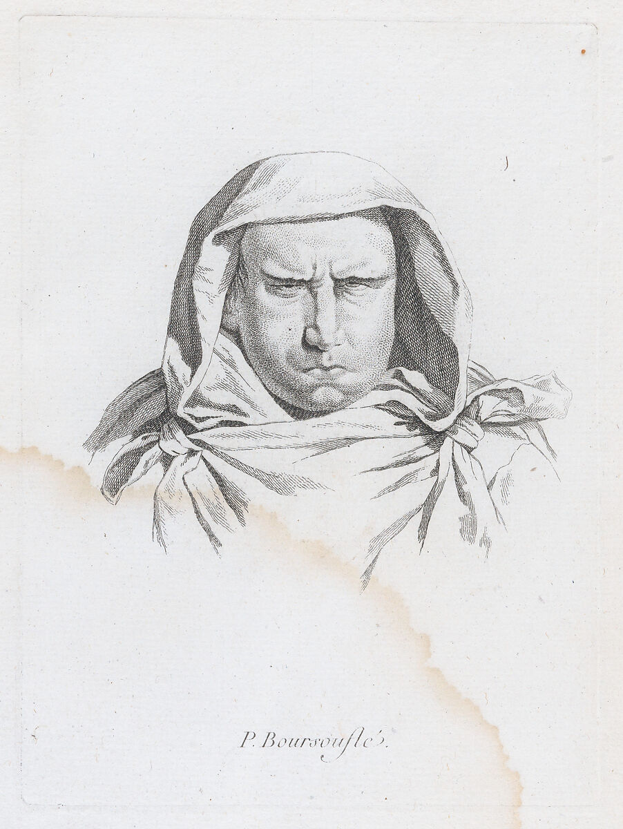Portrait of P. Boursoufle, After Guillaume Thiemet (French, active ca. 1781/88), Etching 