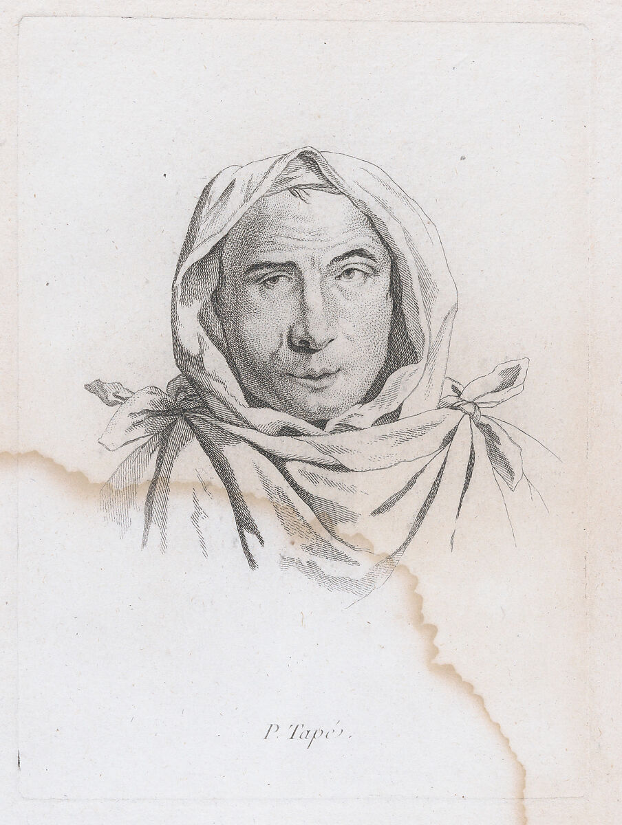 Portrait of P. Tapé, After Guillaume Thiemet (French, active ca. 1781/88), Etching 
