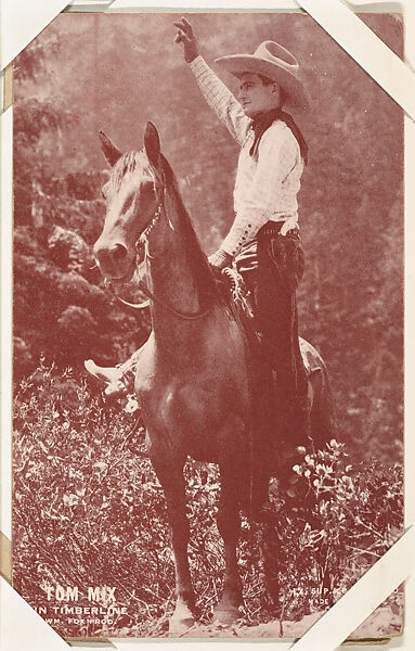 Tom Mix in Timberline from Western Stars -- Special Sets Exhibits series (W414), Exhibit Supply Company, Commercial color photolithograph 