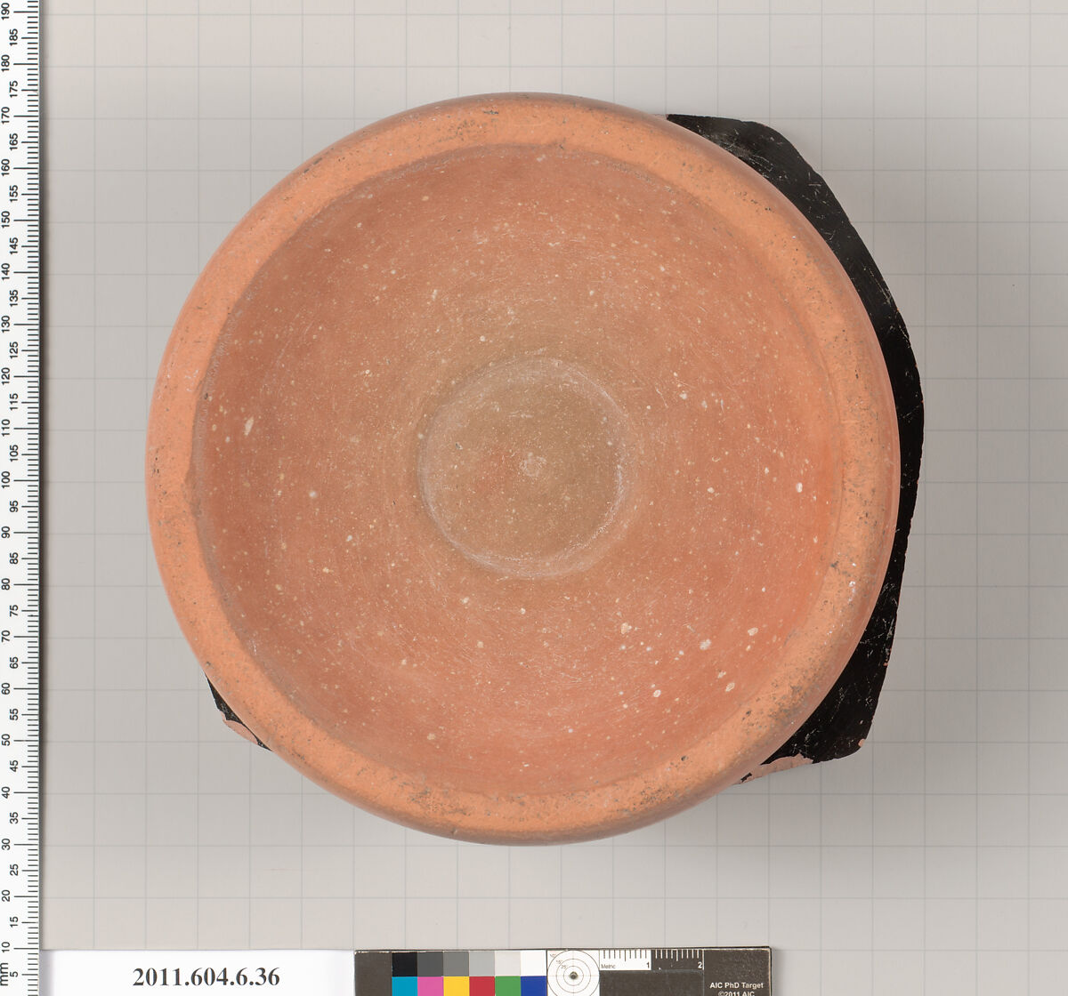 Terracotta fragment of a krater (bowl for mixing wine and water)?, Terracotta, Greek, Attic