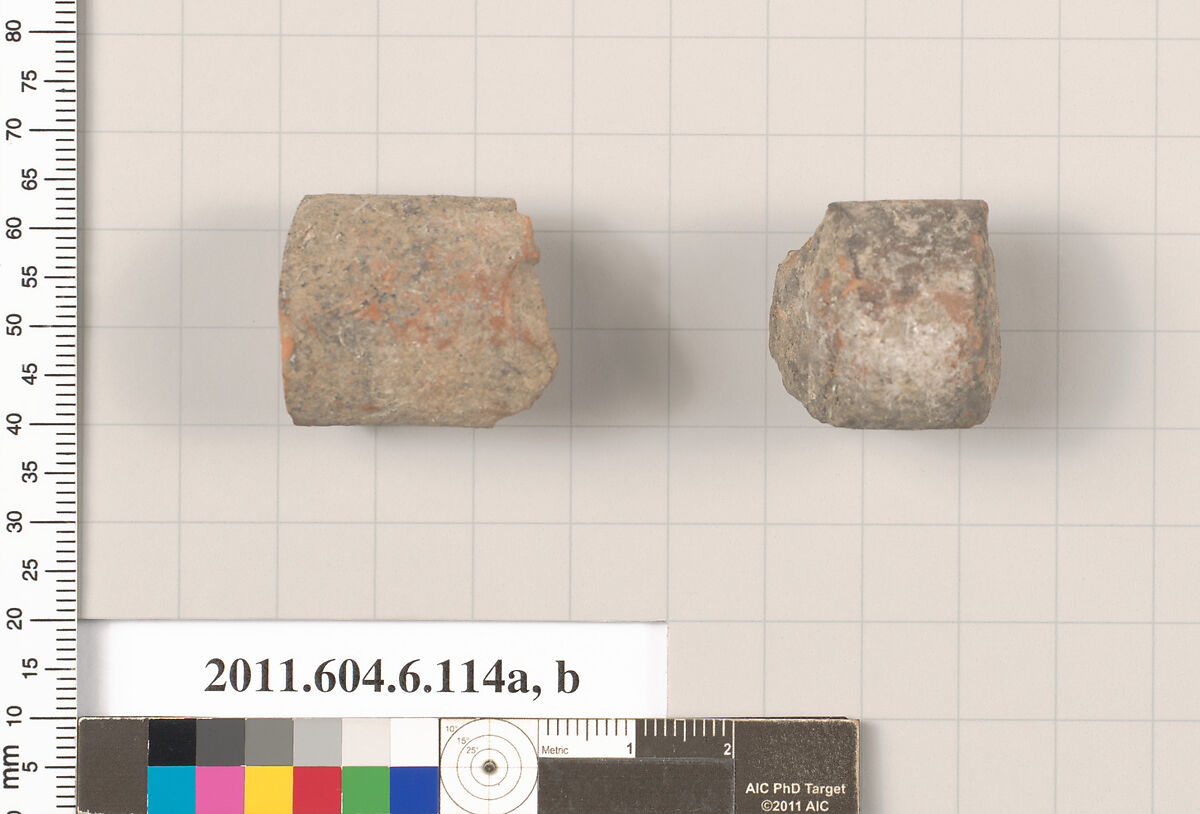 Terracotta fragments of undetermined shapes, Terracotta, Greek, Attic 