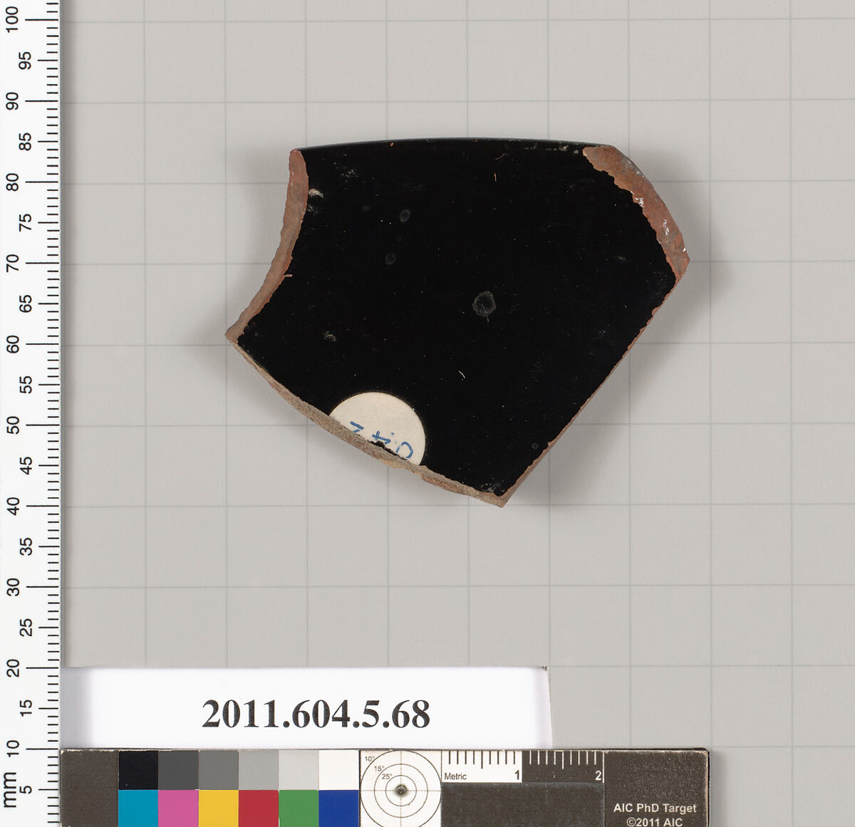 Terracotta rim fragment of a kylix (drinking cup), Terracotta, Greek, Attic