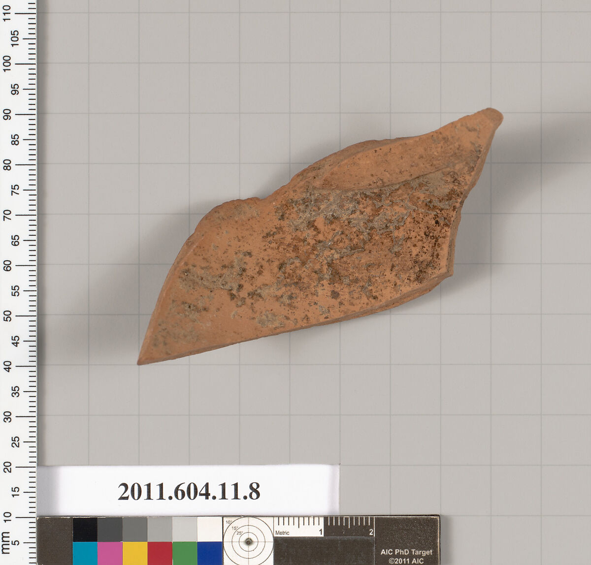 Terracotta fragment of an amphora (jar)?, Terracotta, Greek, Chalcidian?