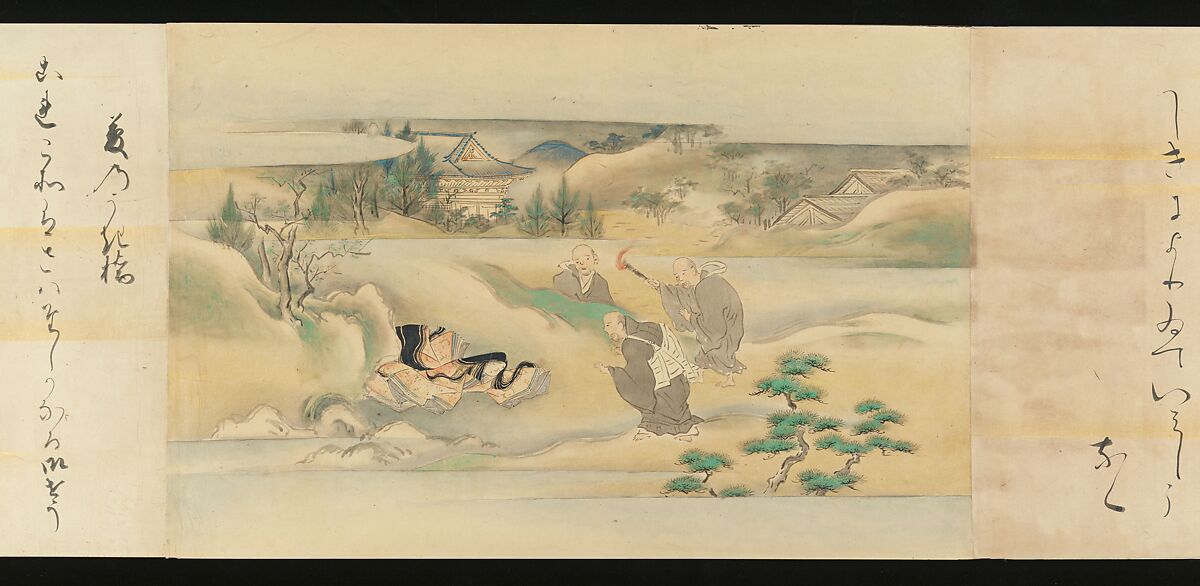 The Tale of Genji, Attributed to Kaihō Yūsetsu (Japanese, 1598–1677), Set of two handscrolls; ink and color on paper, Japan
