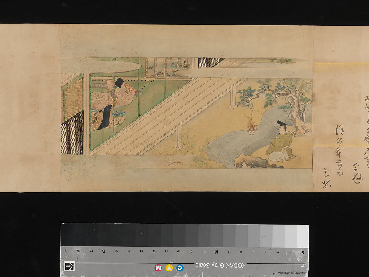 The Tale of Genji, Attributed to Kaihō Yūsetsu (Japanese, 1598–1677), Set of two handscrolls; ink and color on paper, Japan