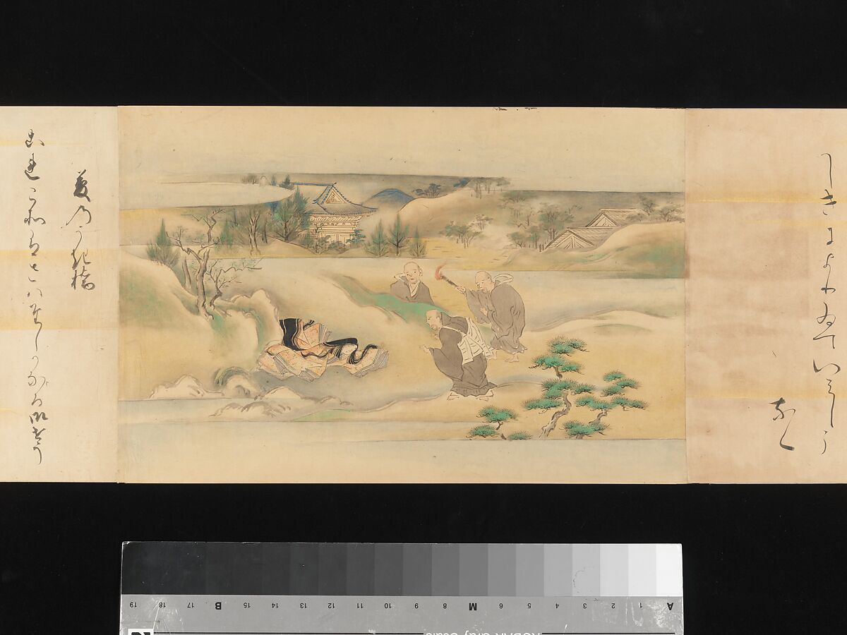 The Tale of Genji, Attributed to Kaihō Yūsetsu (Japanese, 1598–1677), Set of two handscrolls; ink and color on paper, Japan