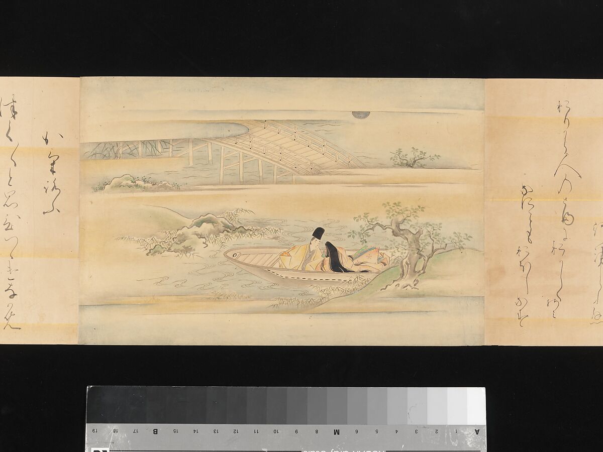 The Tale of Genji, Attributed to Kaihō Yūsetsu (Japanese, 1598–1677), Set of two handscrolls; ink and color on paper, Japan