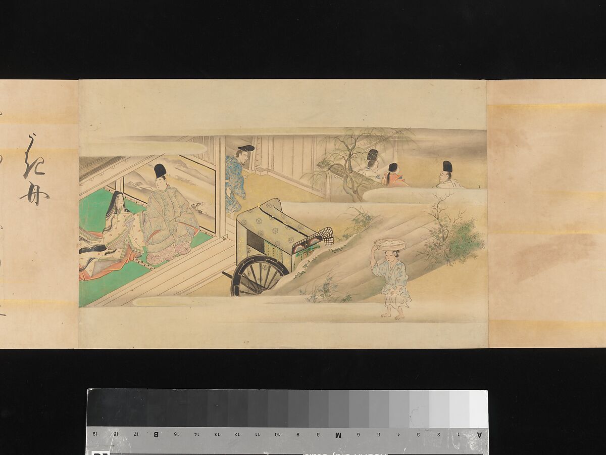 The Tale of Genji, Attributed to Kaihō Yūsetsu (Japanese, 1598–1677), Set of two handscrolls; ink and color on paper, Japan