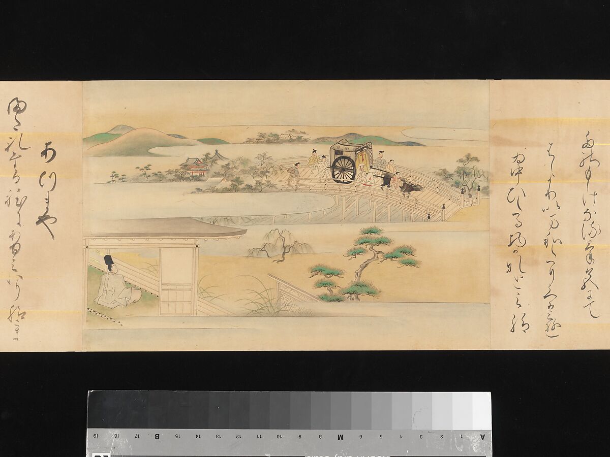 The Tale of Genji, Attributed to Kaihō Yūsetsu (Japanese, 1598–1677), Set of two handscrolls; ink and color on paper, Japan