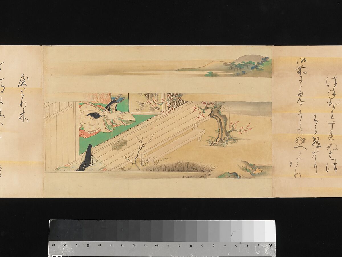The Tale of Genji, Attributed to Kaihō Yūsetsu (Japanese, 1598–1677), Set of two handscrolls; ink and color on paper, Japan