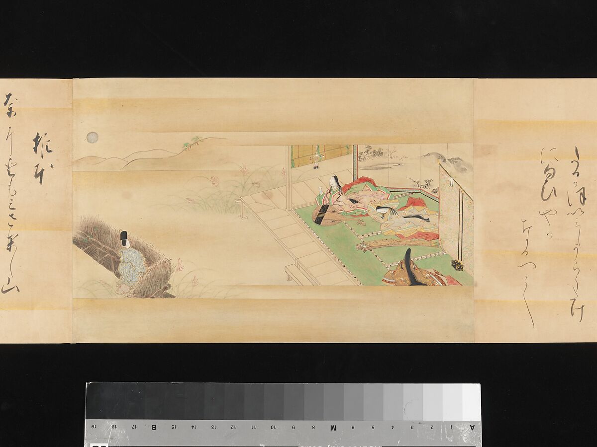 The Tale of Genji, Attributed to Kaihō Yūsetsu (Japanese, 1598–1677), Set of two handscrolls; ink and color on paper, Japan