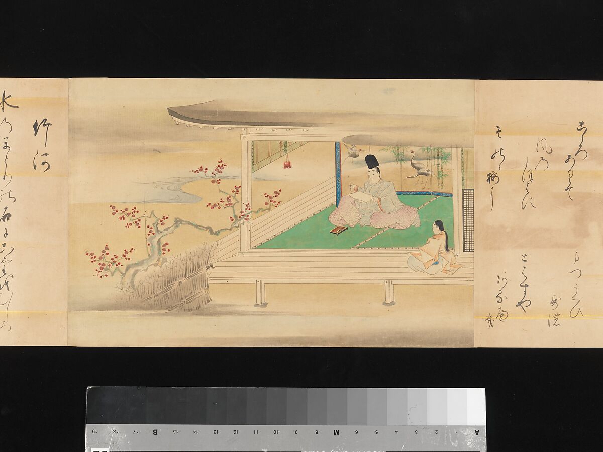 The Tale of Genji, Attributed to Kaihō Yūsetsu (Japanese, 1598–1677), Set of two handscrolls; ink and color on paper, Japan