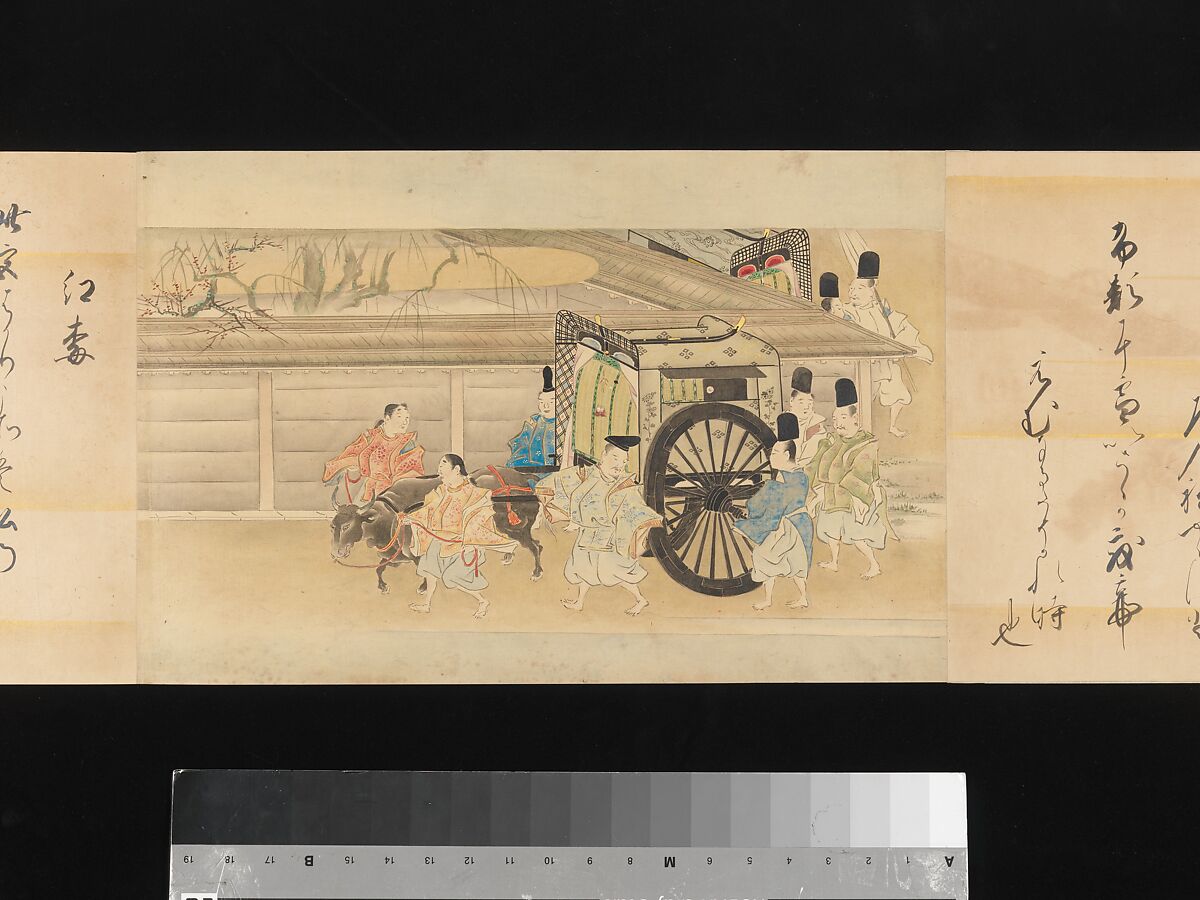 The Tale of Genji, Attributed to Kaihō Yūsetsu (Japanese, 1598–1677), Set of two handscrolls; ink and color on paper, Japan