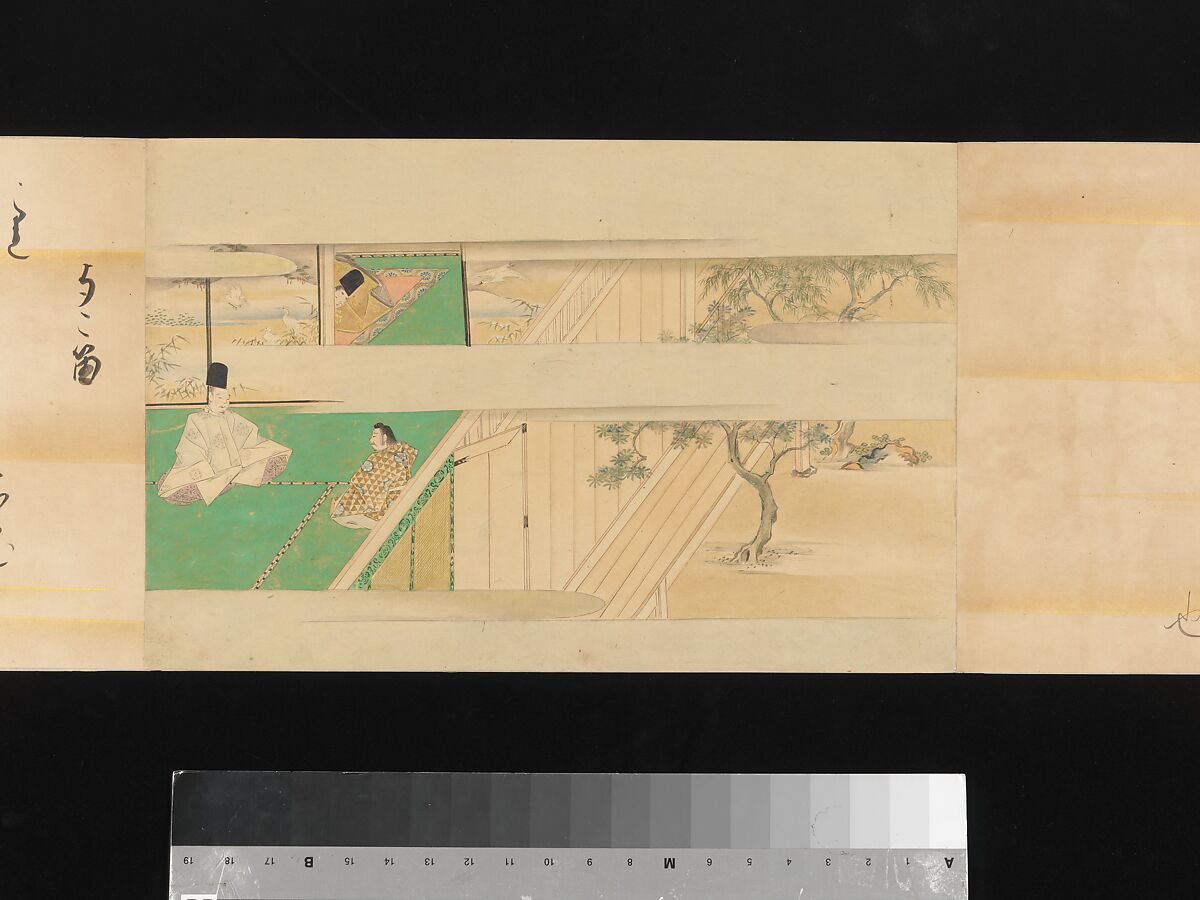 The Tale of Genji, Attributed to Kaihō Yūsetsu (Japanese, 1598–1677), Set of two handscrolls; ink and color on paper, Japan