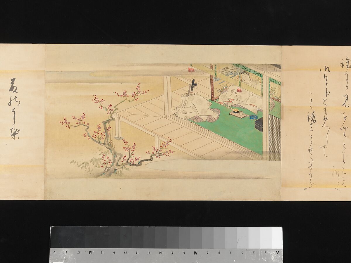 The Tale of Genji, Attributed to Kaihō Yūsetsu (Japanese, 1598–1677), Set of two handscrolls; ink and color on paper, Japan