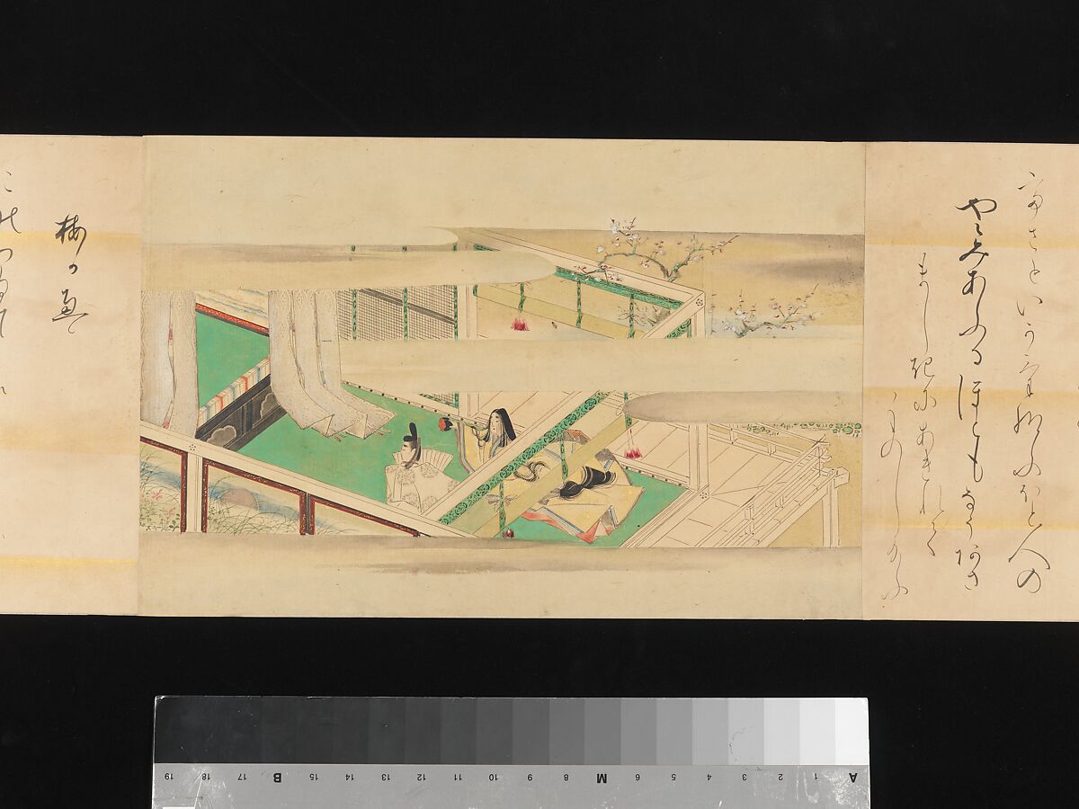 The Tale of Genji, Attributed to Kaihō Yūsetsu (Japanese, 1598–1677), Set of two handscrolls; ink and color on paper, Japan