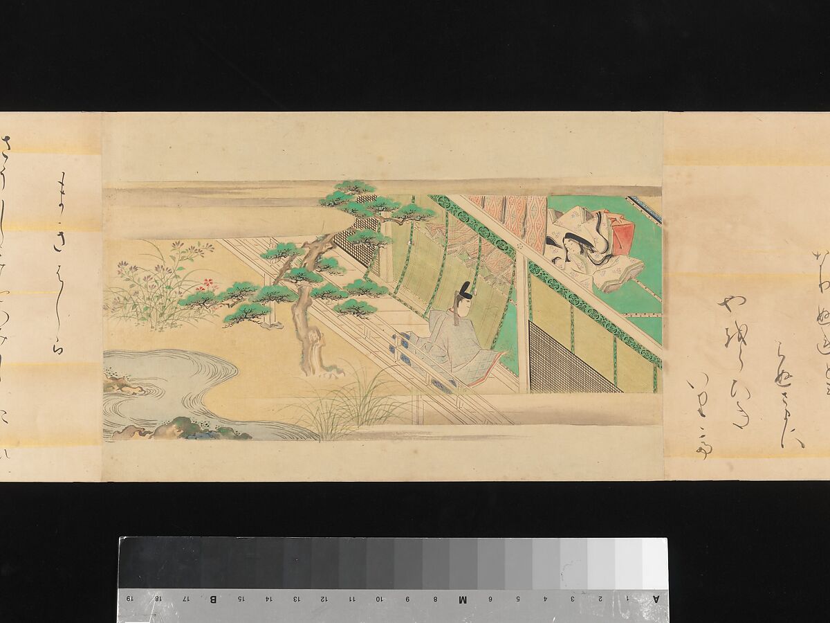 The Tale of Genji, Attributed to Kaihō Yūsetsu (Japanese, 1598–1677), Set of two handscrolls; ink and color on paper, Japan
