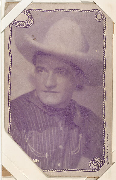Tom Mix from Western Stars -- Special Sets Exhibits series (W414), Exhibit Supply Company, Commercial color photolithograph 