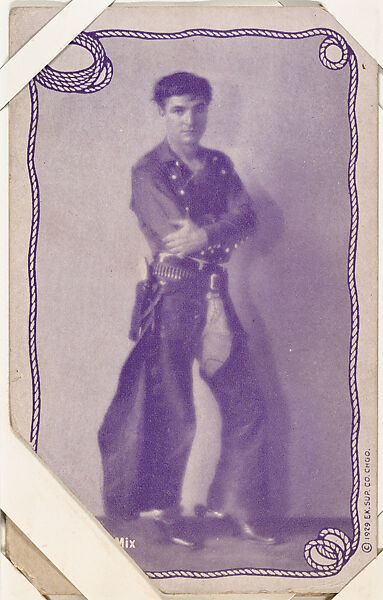 Tom Mix from Western Stars -- Special Sets Exhibits series (W414), Exhibit Supply Company, Commercial color photolithograph 