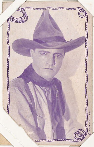 Tom Mix from Western Stars -- Special Sets Exhibits series (W414), Exhibit Supply Company, Commercial color photolithograph 