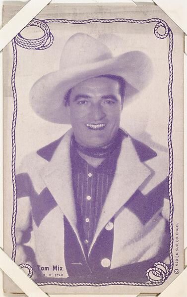 Tom Mix from Western Stars -- Special Sets Exhibits series (W414), Exhibit Supply Company, Commercial color photolithograph 